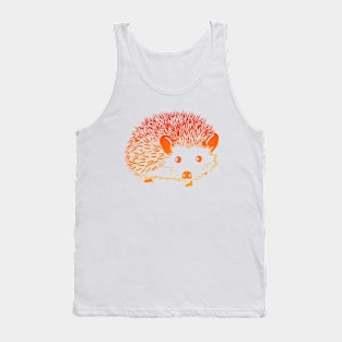 Hedgehog In Sunset Colors Tank Top